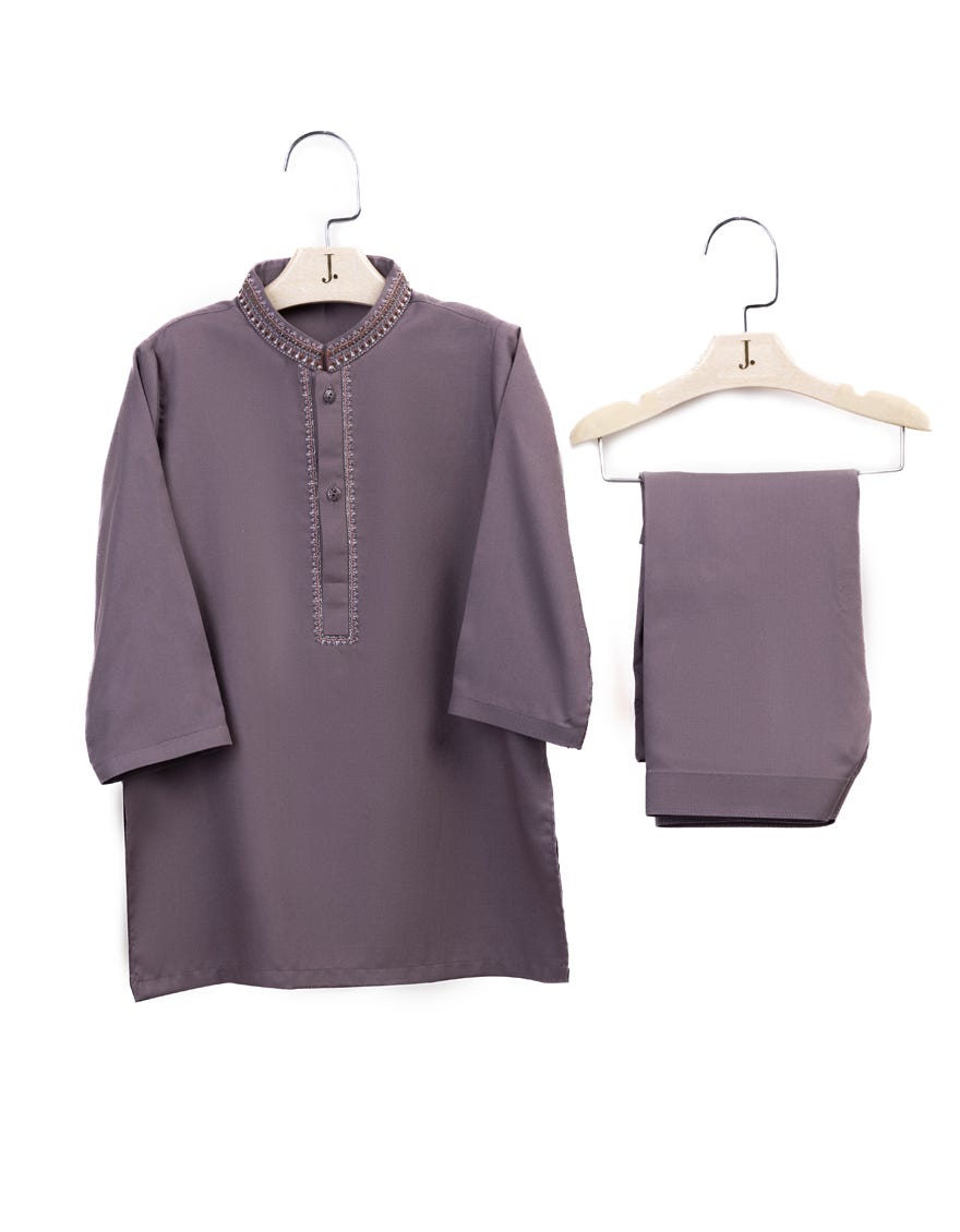 Brown Kameez Shalwar | Jjiks-S-34694