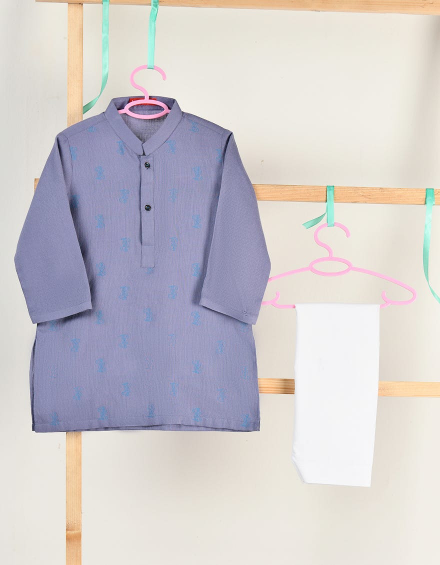 LIGHT PURPLE COTTON KAMEEZ SHALWAR | JJIKS-A-34870