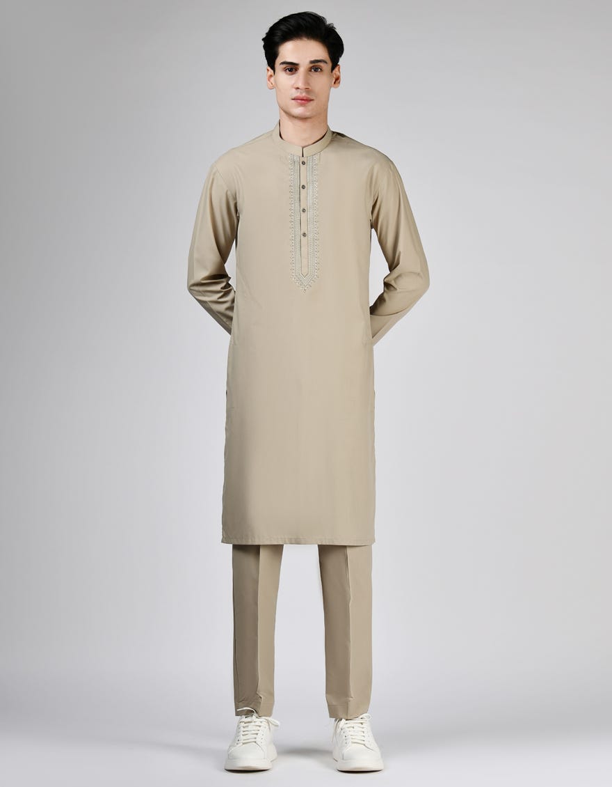 FAWN BLENDED KURTA PAJAMA | JTKP-A-34892
