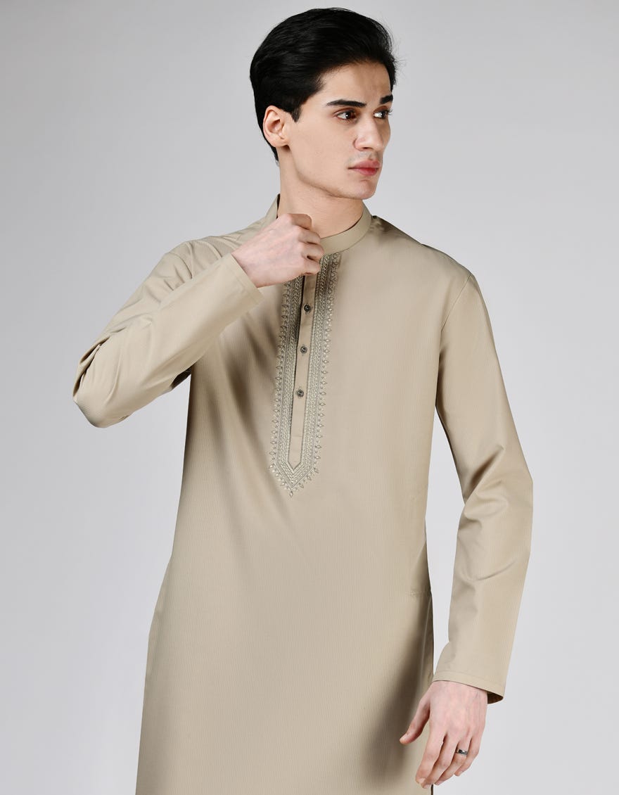 FAWN BLENDED KURTA PAJAMA | JTKP-A-34892