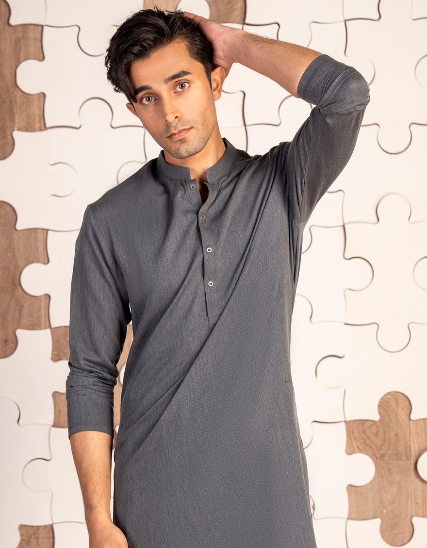 GREY BLENDED TEENS KAMEEZ SHALWAR | JTKS-A-34904