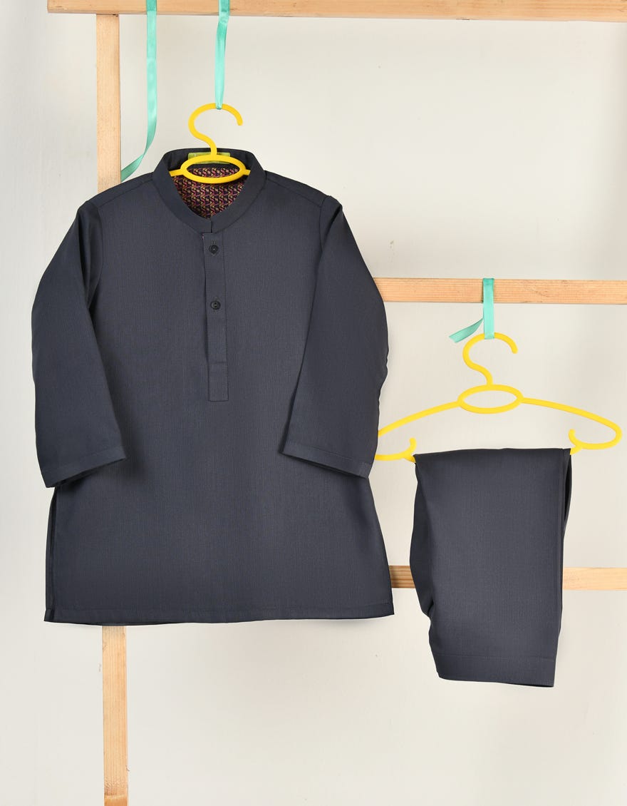 CHARCOAL BLENDED KAMEEZ SHALWAR | JJIKS-A-34922