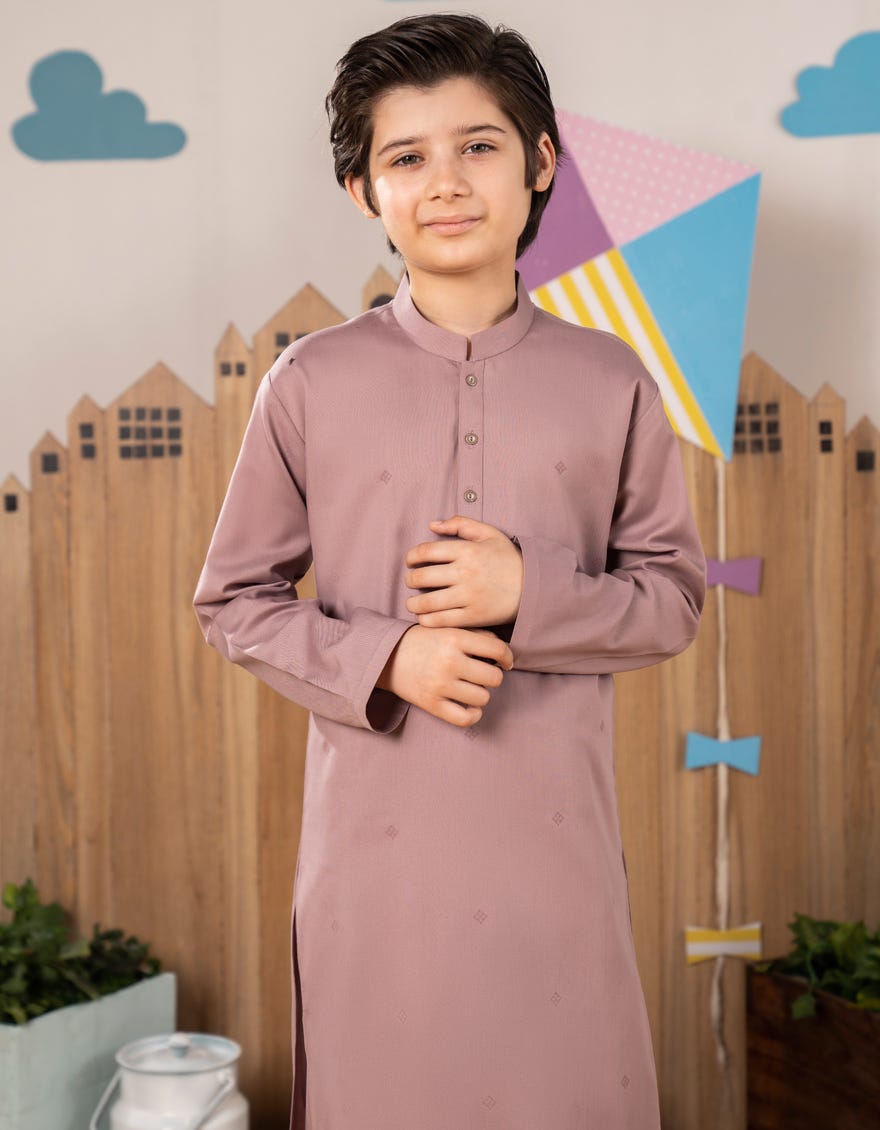 TEA PINK BLENDED KAMEEZ SHALWAR