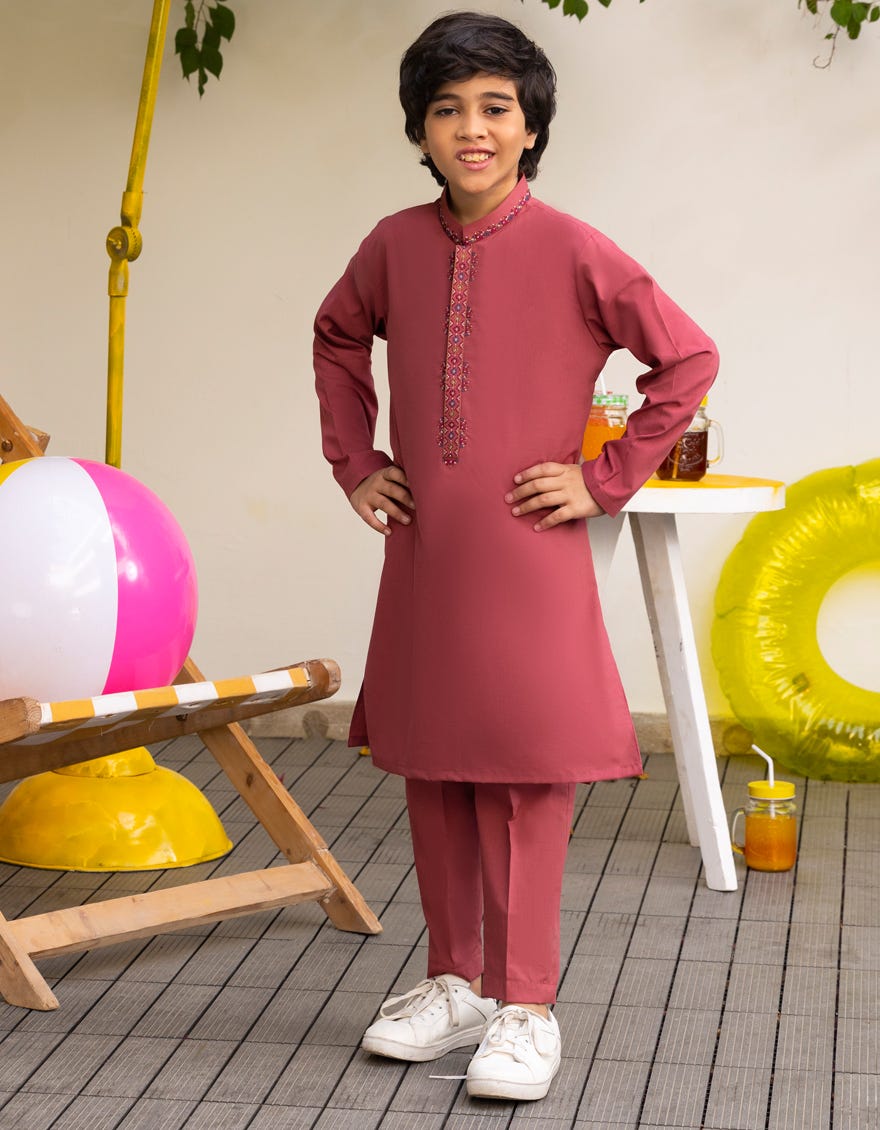 ARIZONA PINK BLENDED KURTA TROUSER | JCKP-A-34987