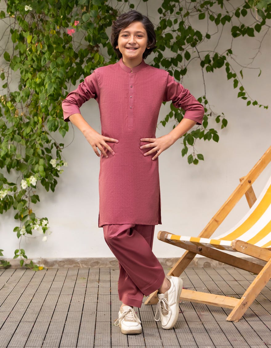 DULL PINK COTTON KAMEEZ SHALWAR | JCKS-A-34992