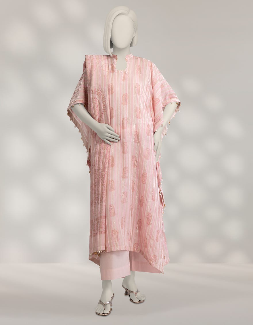 PINK PALACHI DYED UNSTITCHED 3PC