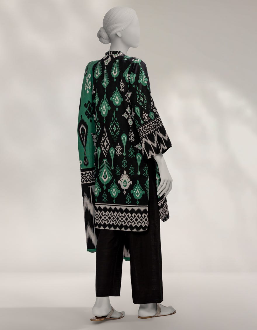 MULTICOLOR KHADDAR PRINTED UNSTITCHED 3PC