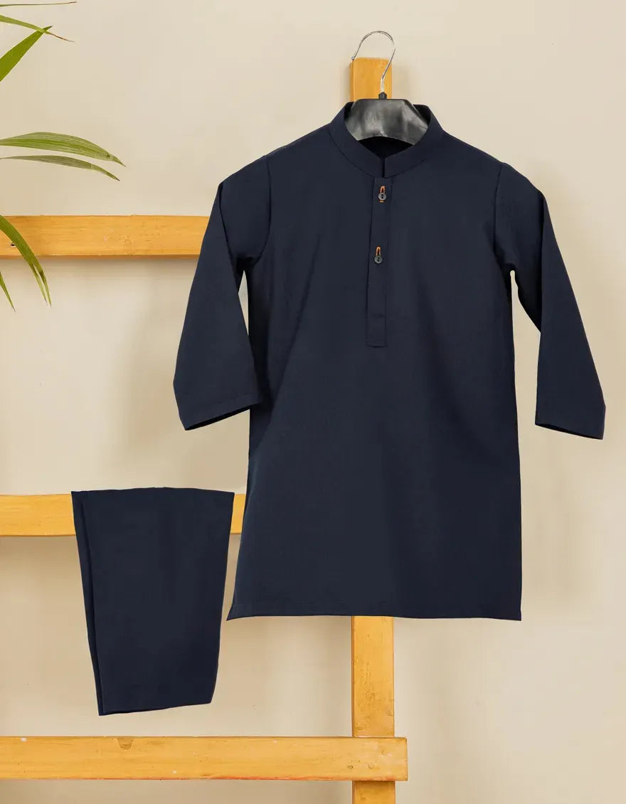 NAVY BLUE CASUAL KAMEEZ SHALWAR