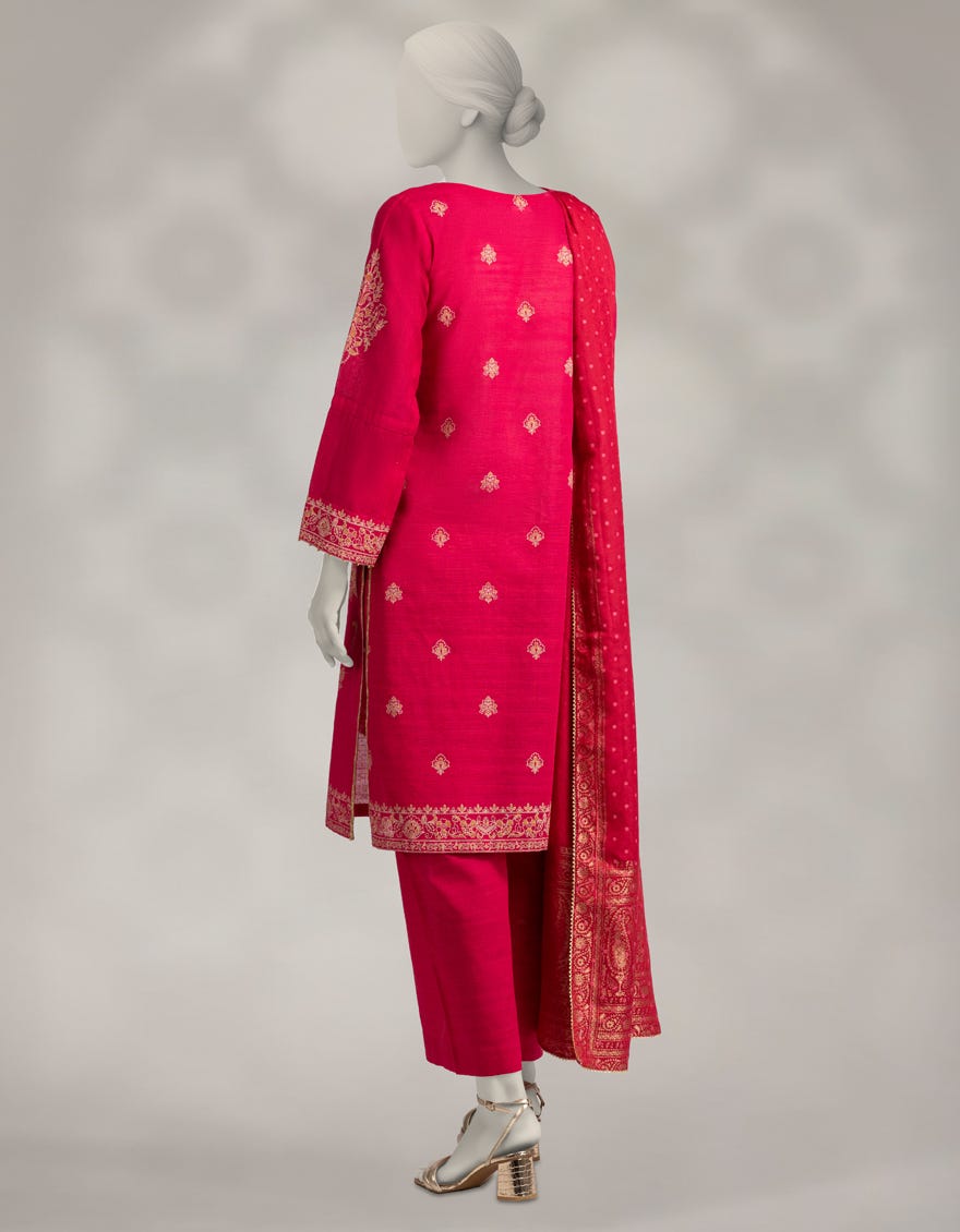 MULTICOLOR KHADDAR PASTE PRINTED UNSTITCHED 3PC