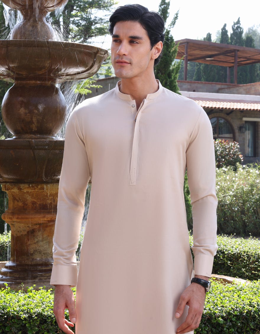 SAND COTTON KAMEEZ SHALWAR | JJKS-S-37701