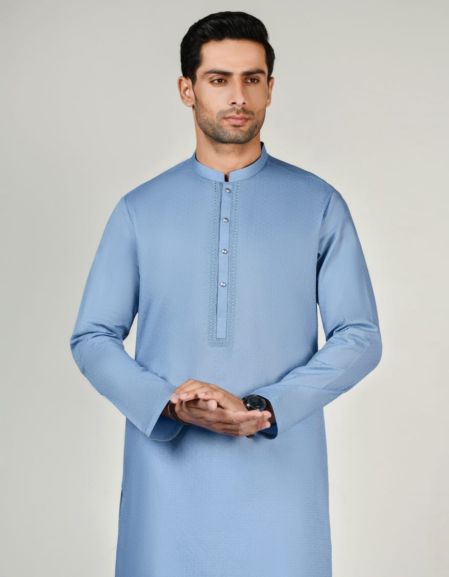 Cream Cotton Men's Kurta | Jjk-A-37791