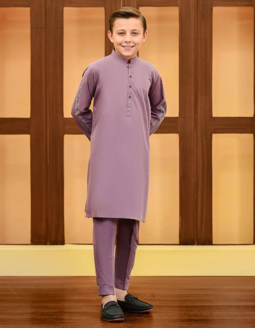 Plum Blended Kurta Pajama | Jckp-S-38717