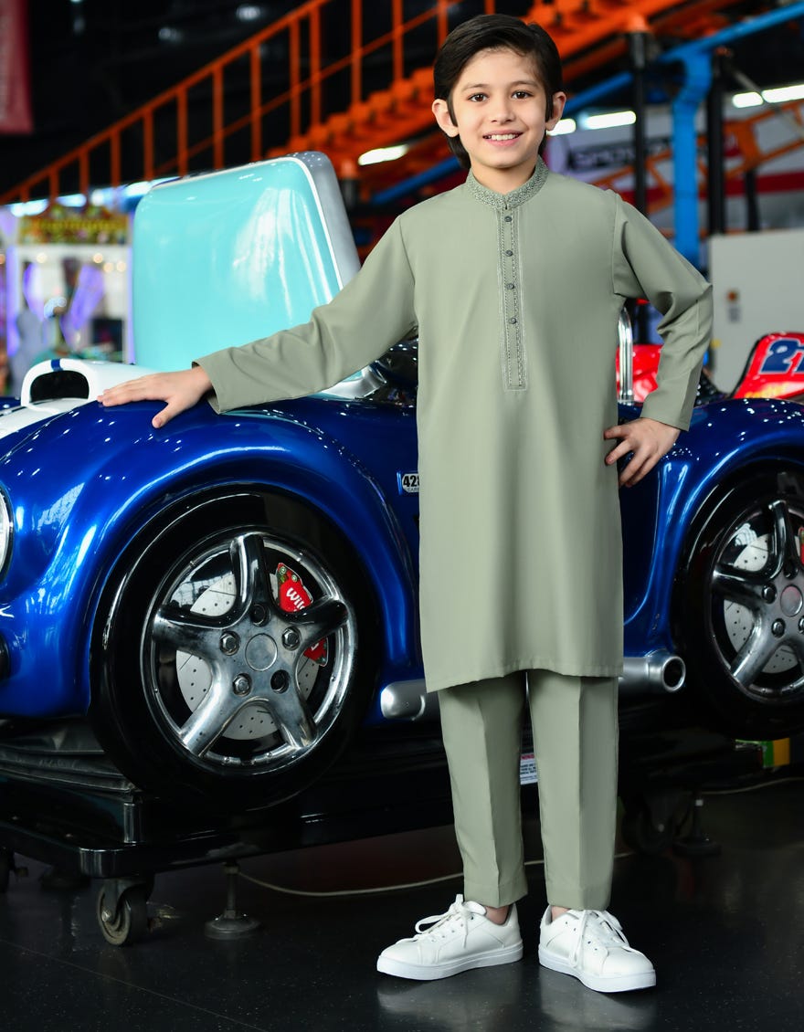 Jade Green Blended Kurta Pajama | Jckp-A-38749