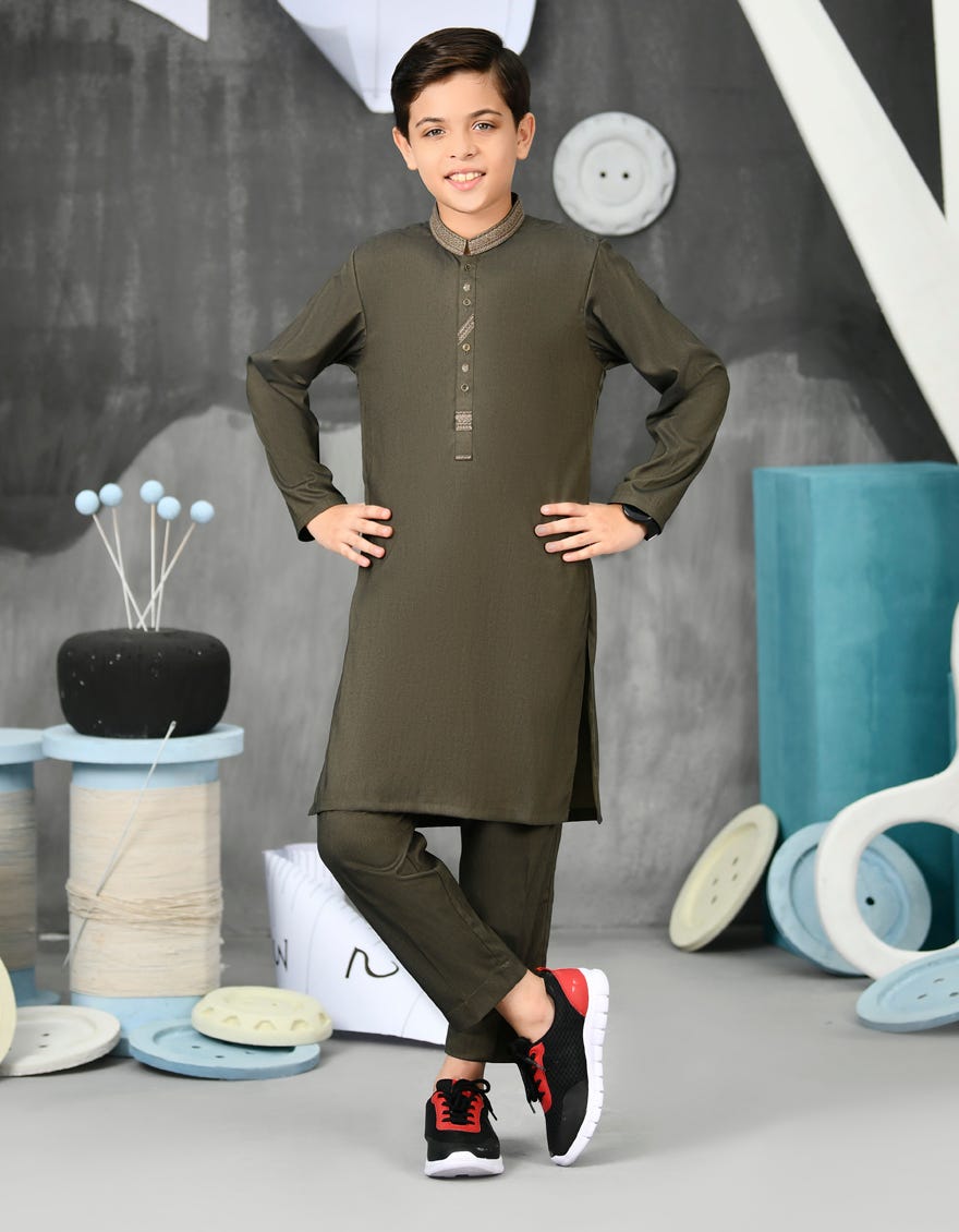 Pale Green Blended Kurta Pajama | Jckp-S-38817