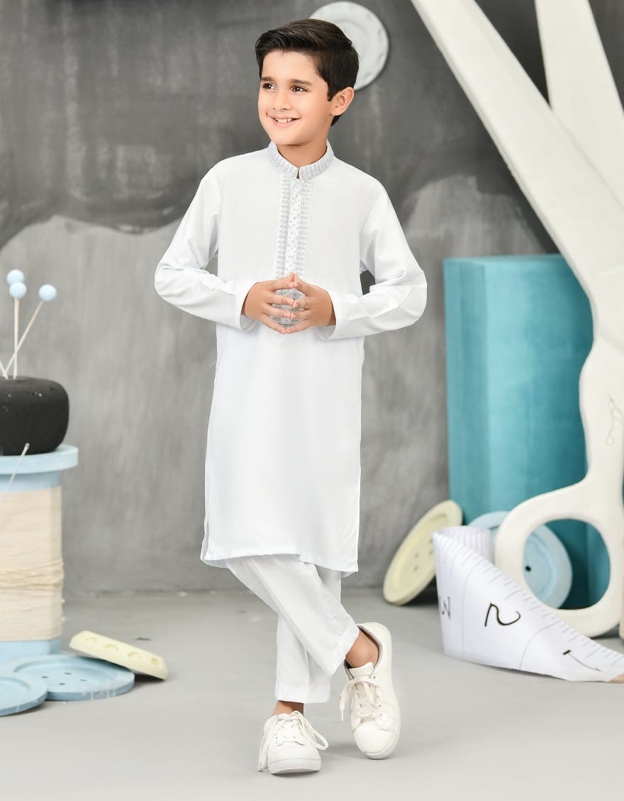 Blue Polyester Kurta Pajama | Jckp-S-38847