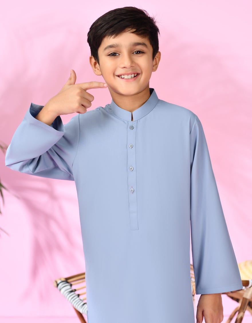 DULL SKY BLENDED KURTA PAJAMA | JCKP-S-38993