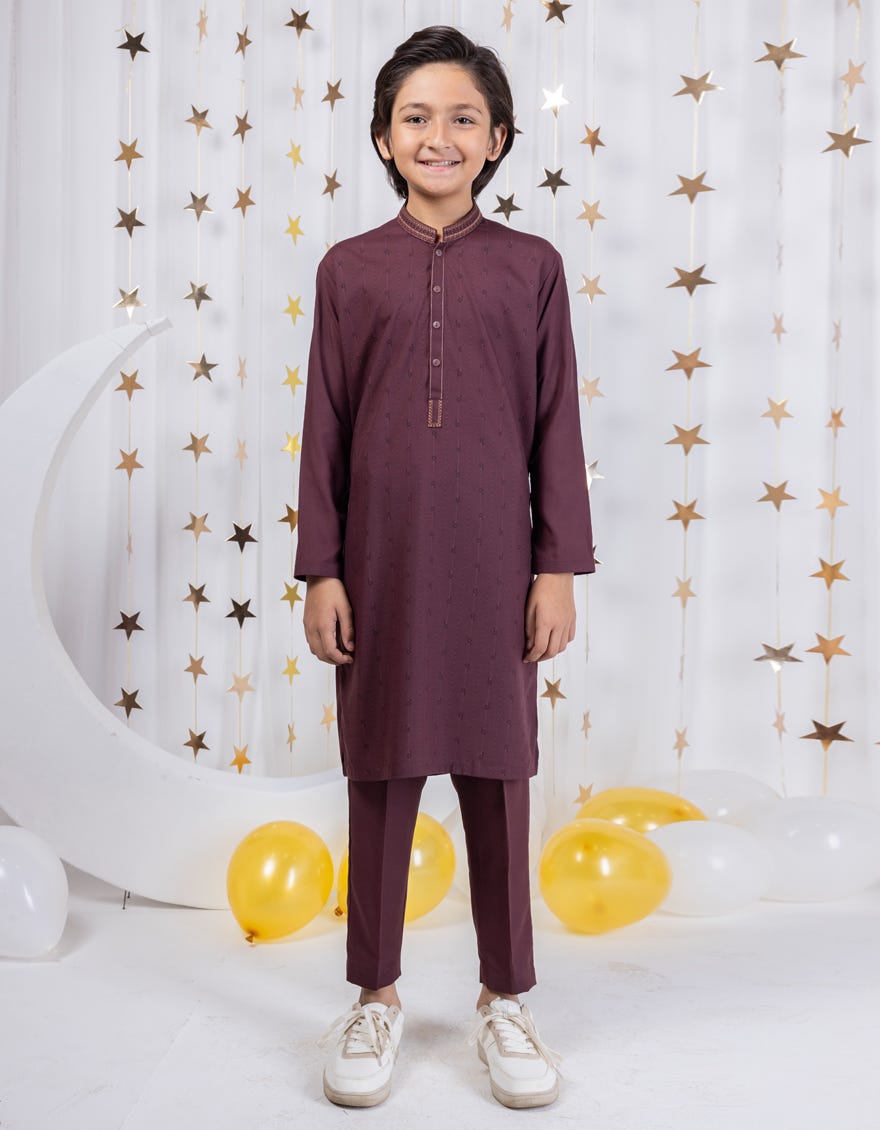 Brown Blended Kurta Pajama | Jckp-S-39029