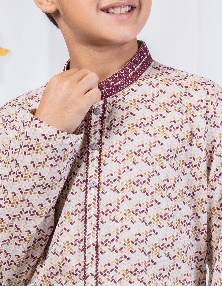 BROWN COTTON KURTA | JCK-S-39055