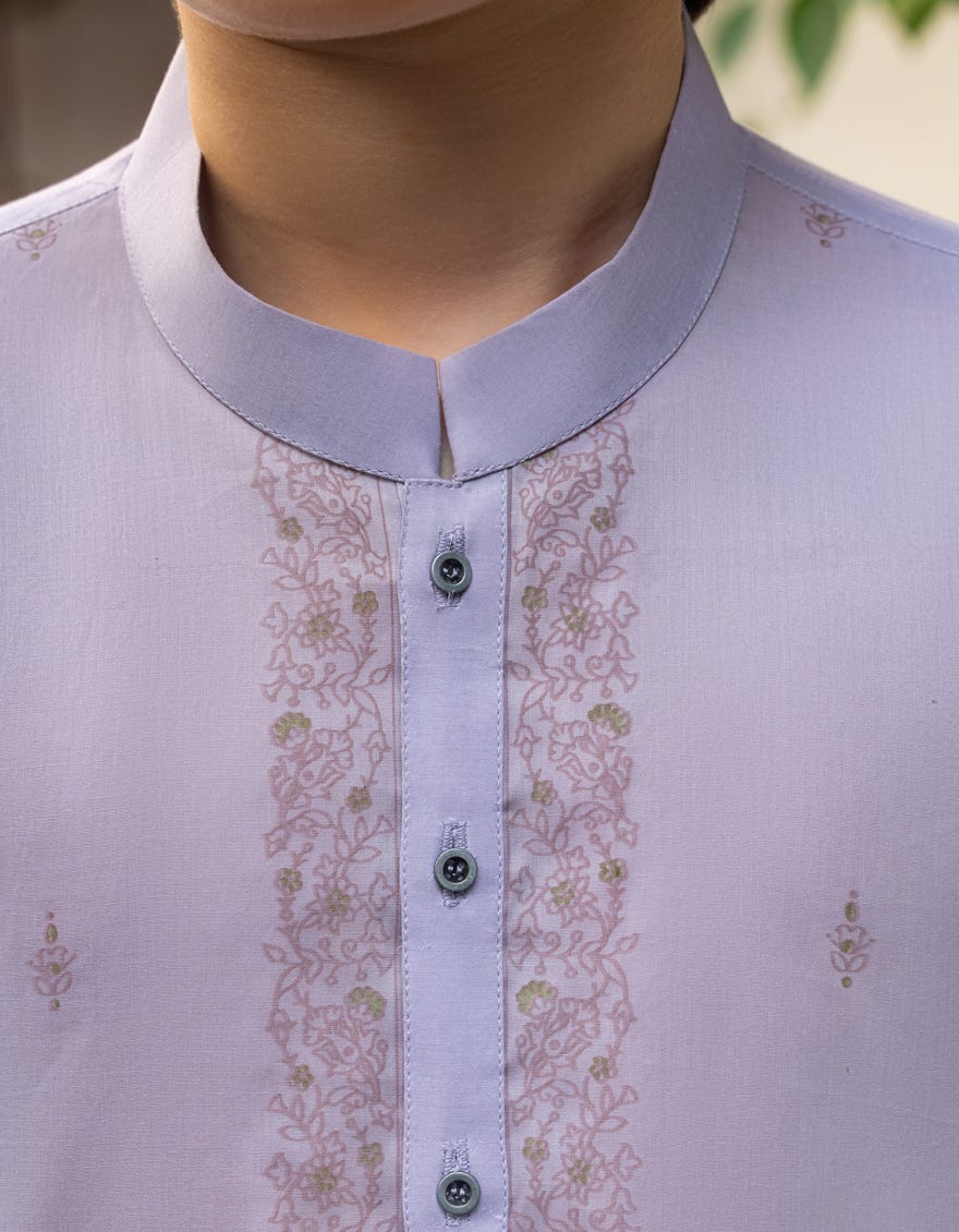 LIGHT PURPLE COTTON KURTA | JCK-S-39250