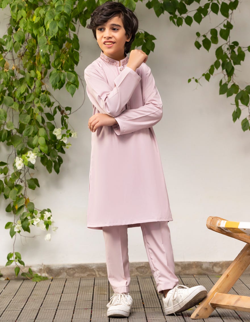 LIGHT PINK BLENDED KURTA TROUSER | JCKP-A-39252
