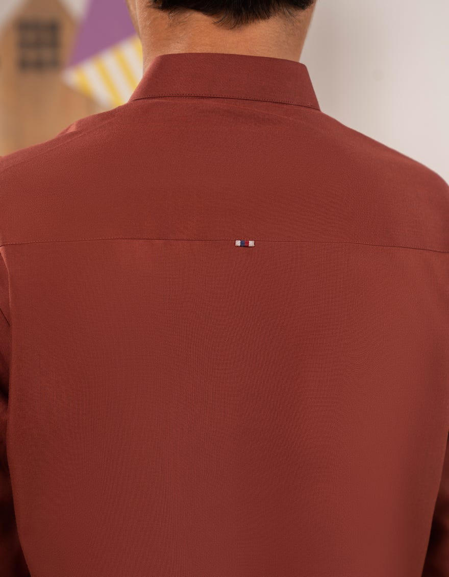 RUST BLENDED KURTA TROUSER
