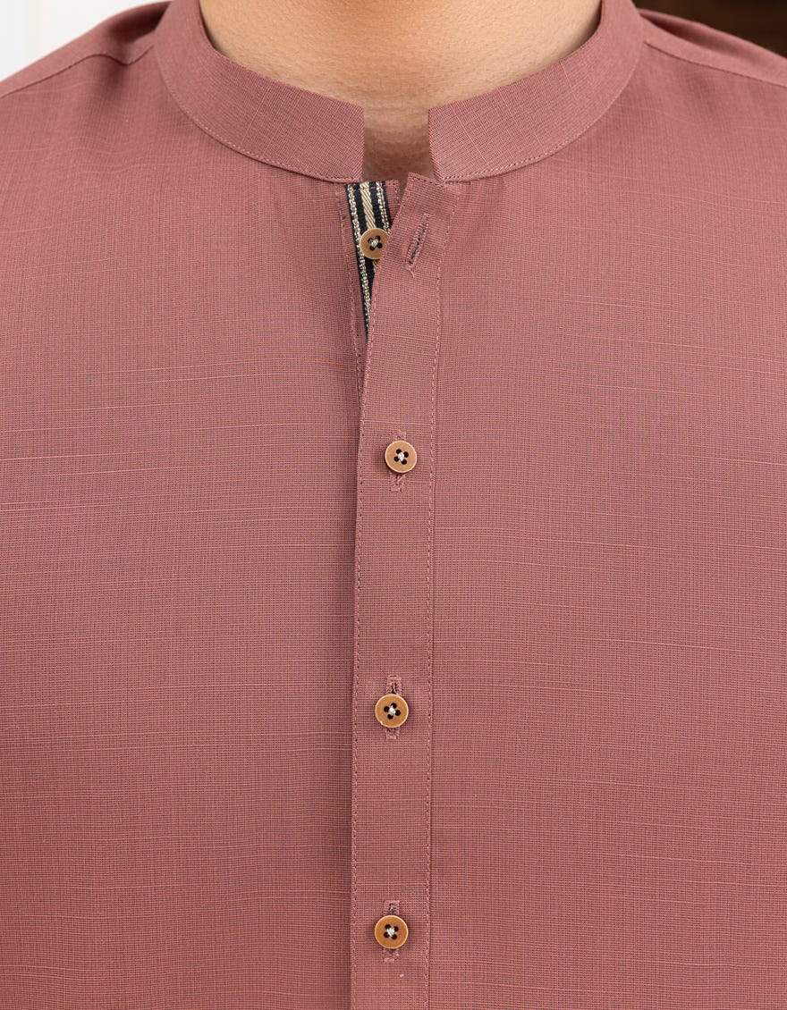 RUST BLENDED KURTA TROUSER