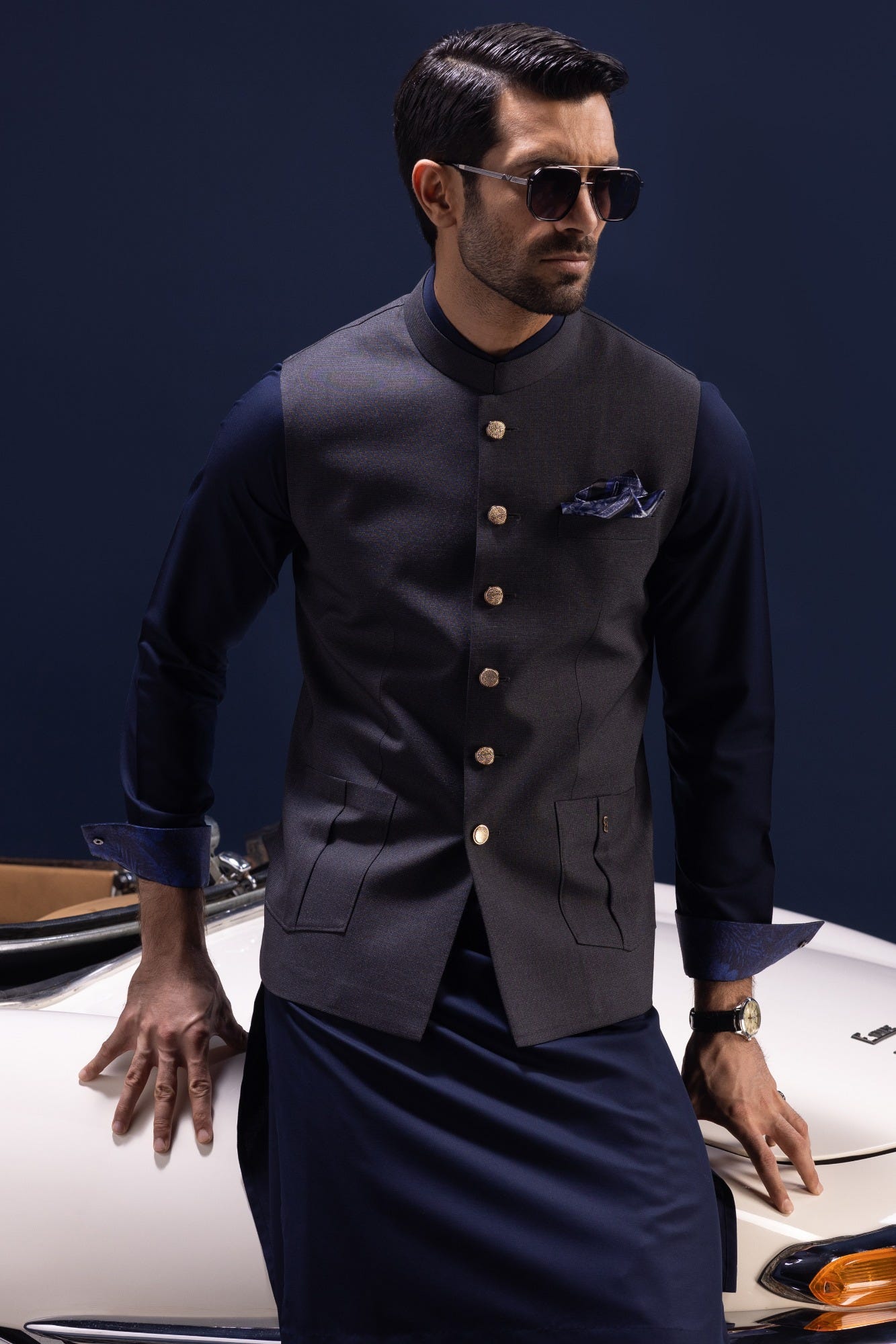 Charcoal Suiting Waistcoat | Ccvc-A-39340-1