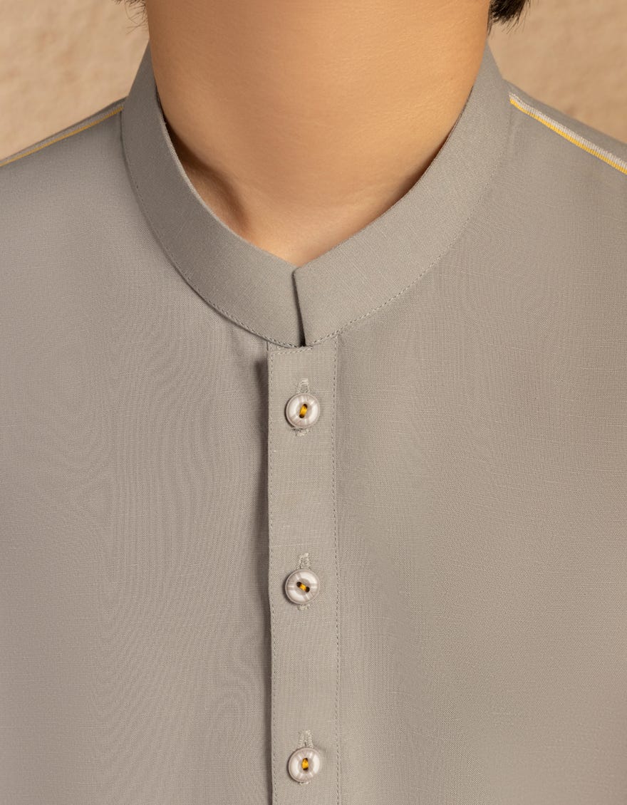 GREY BLENDED KAMEEZ SHALWAR