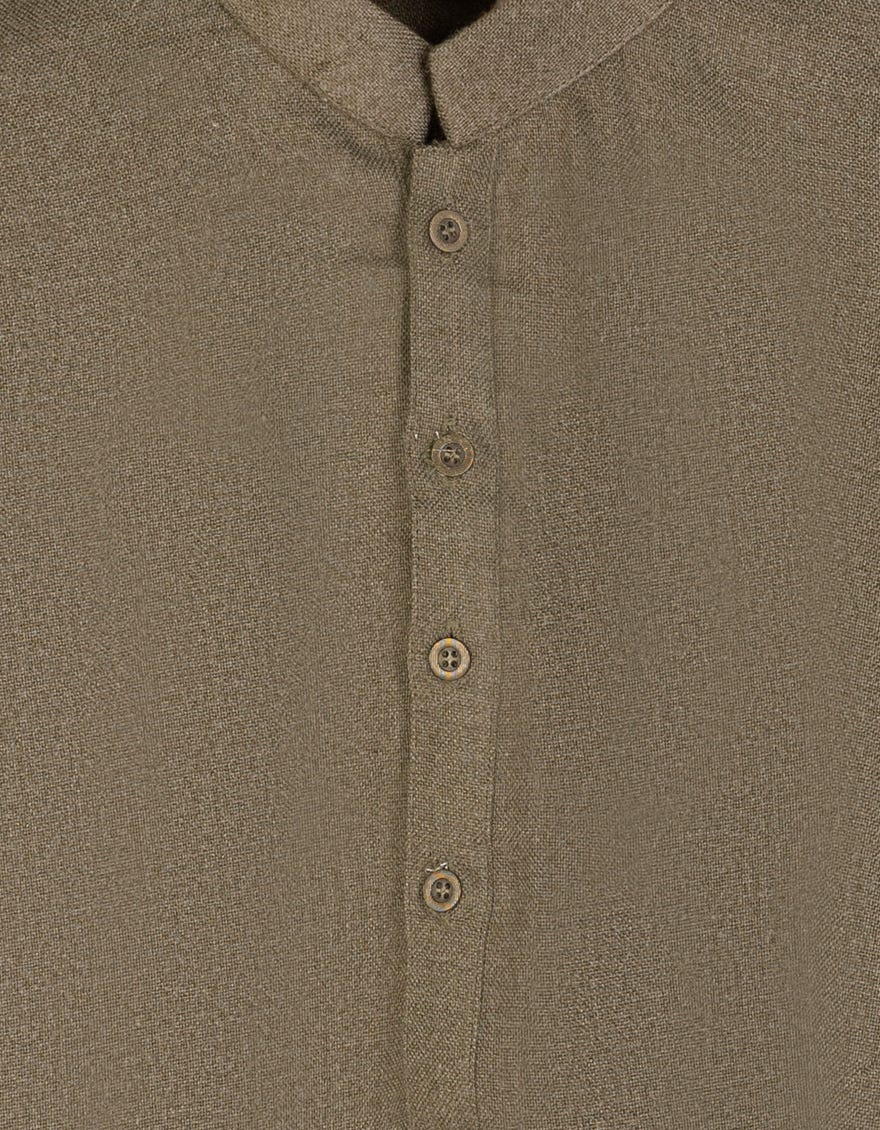 KHAKI PLAIN KURTA