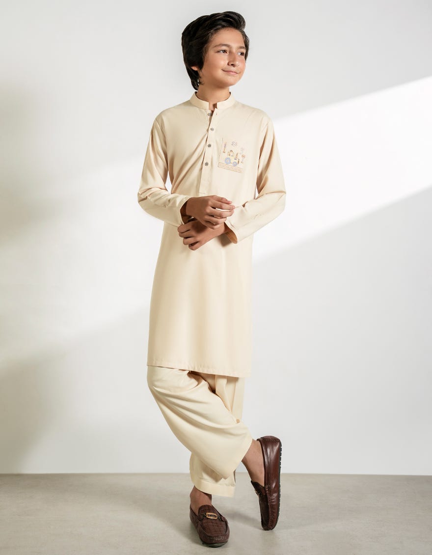 FAWN BLENDED KAMEEZ SHALWAR