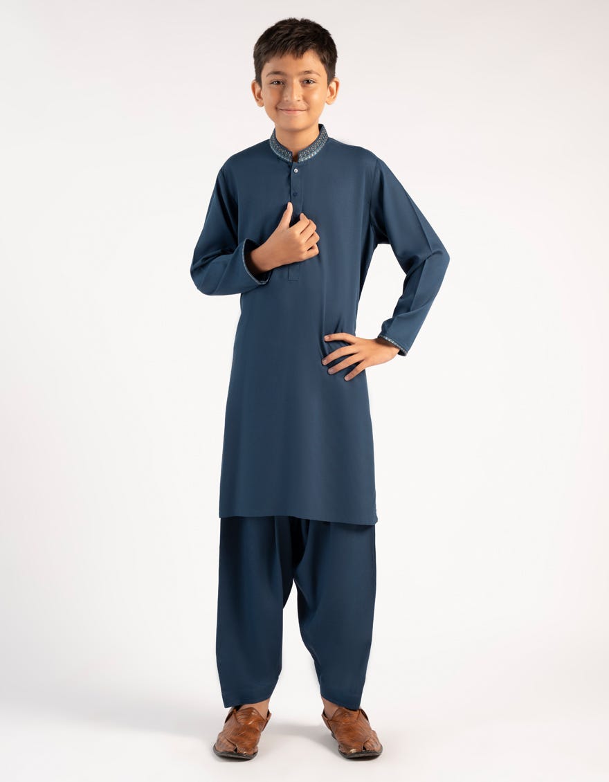 BLUE KAMEEZ SHALWAR