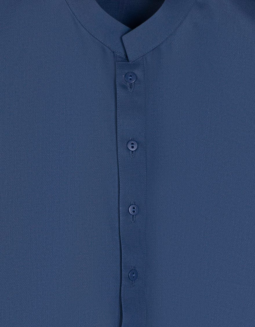 BLUE PLAIN KURTA