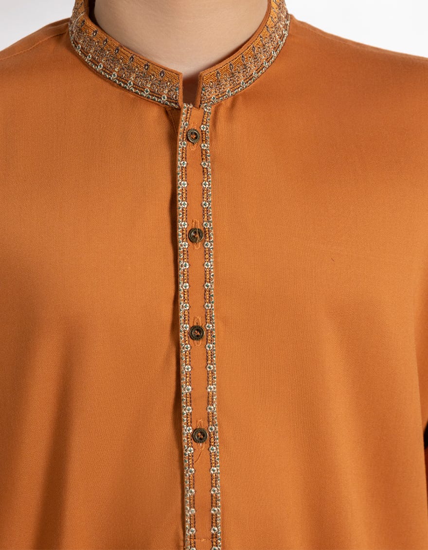 ORANGE BLENDED KURTA