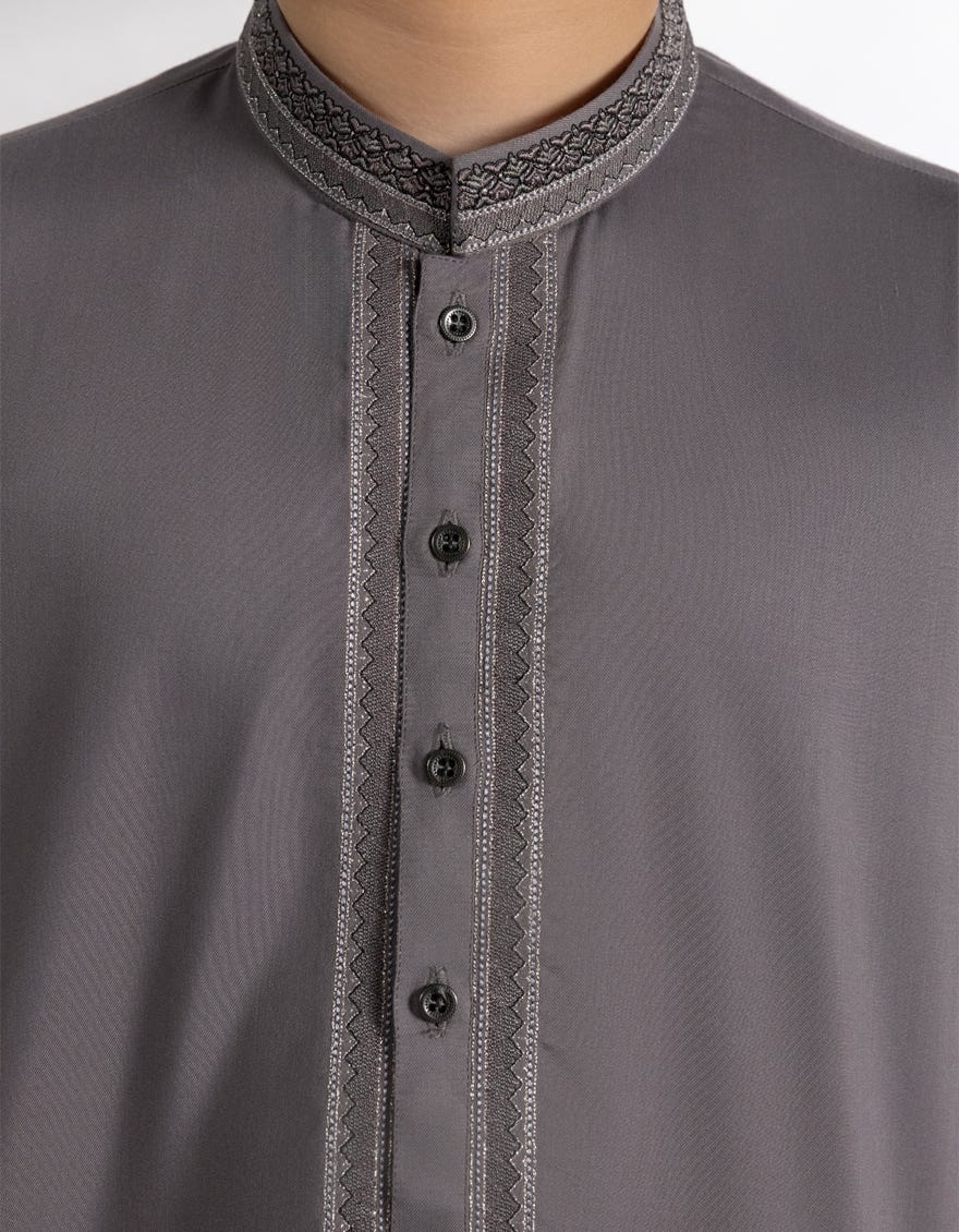 GREY BLENDED KURTA