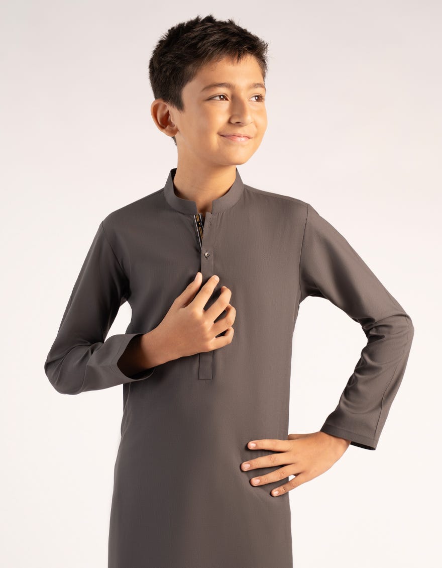 GREY BLENDED KURTA