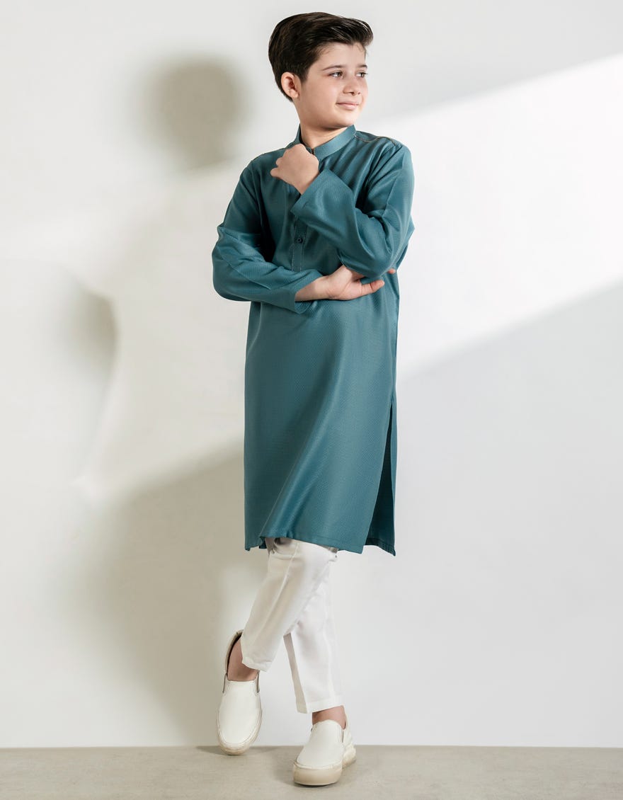 SEA GREEN BLENDED KURTA