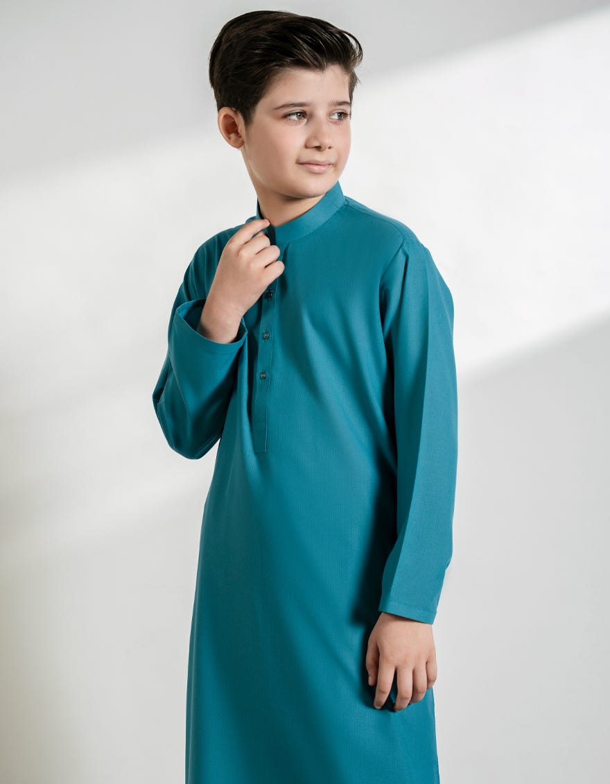 SEA GREEN BLENDED KAMEEZ SHALWAR