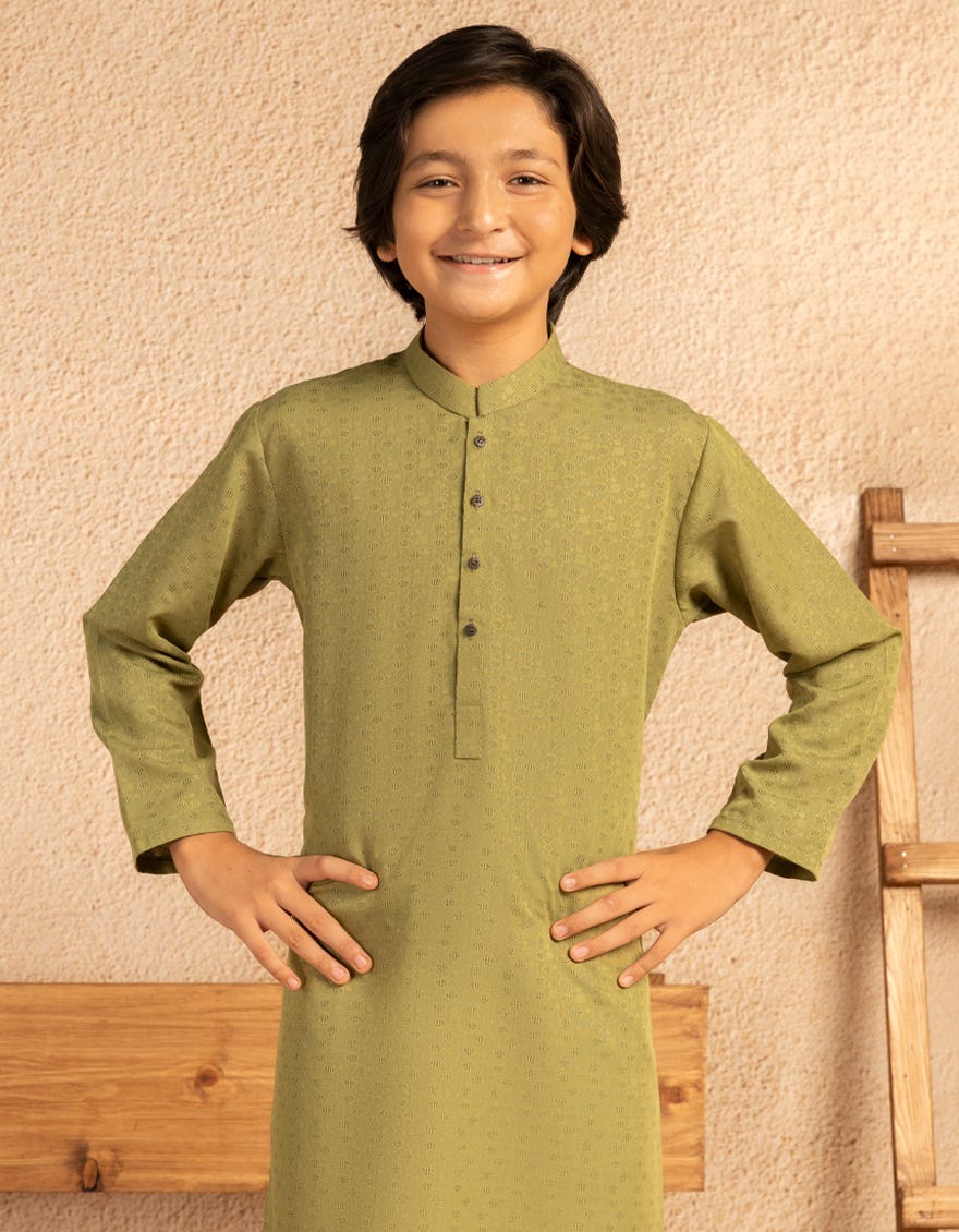MEHNDI PLAIN KURTA