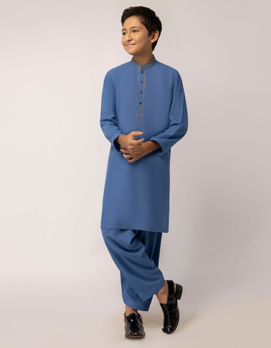 BLUE KAMEEZ SHALWAR