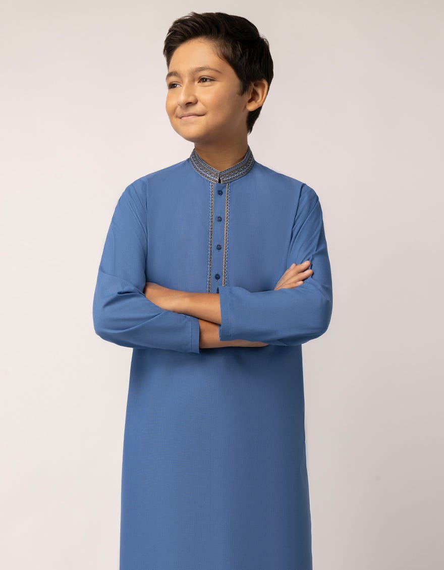 BLUE KAMEEZ SHALWAR