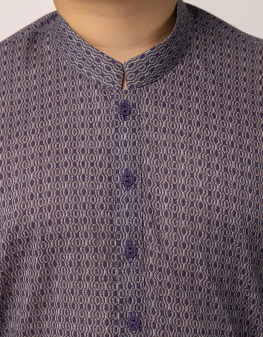 PURPLE COTTON KURTA