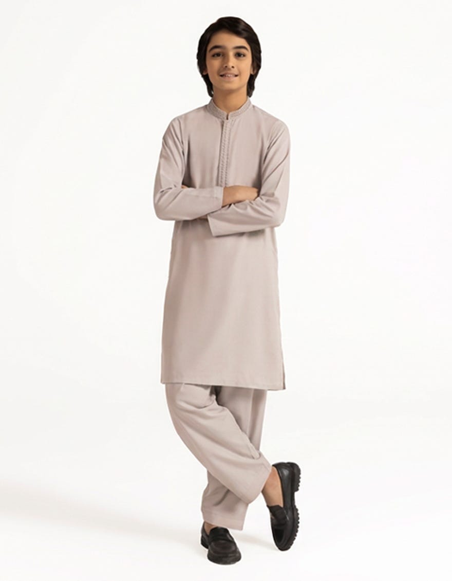LIGHT PURPLE SEMI-FORMAL KAMEEZ SHALWAR