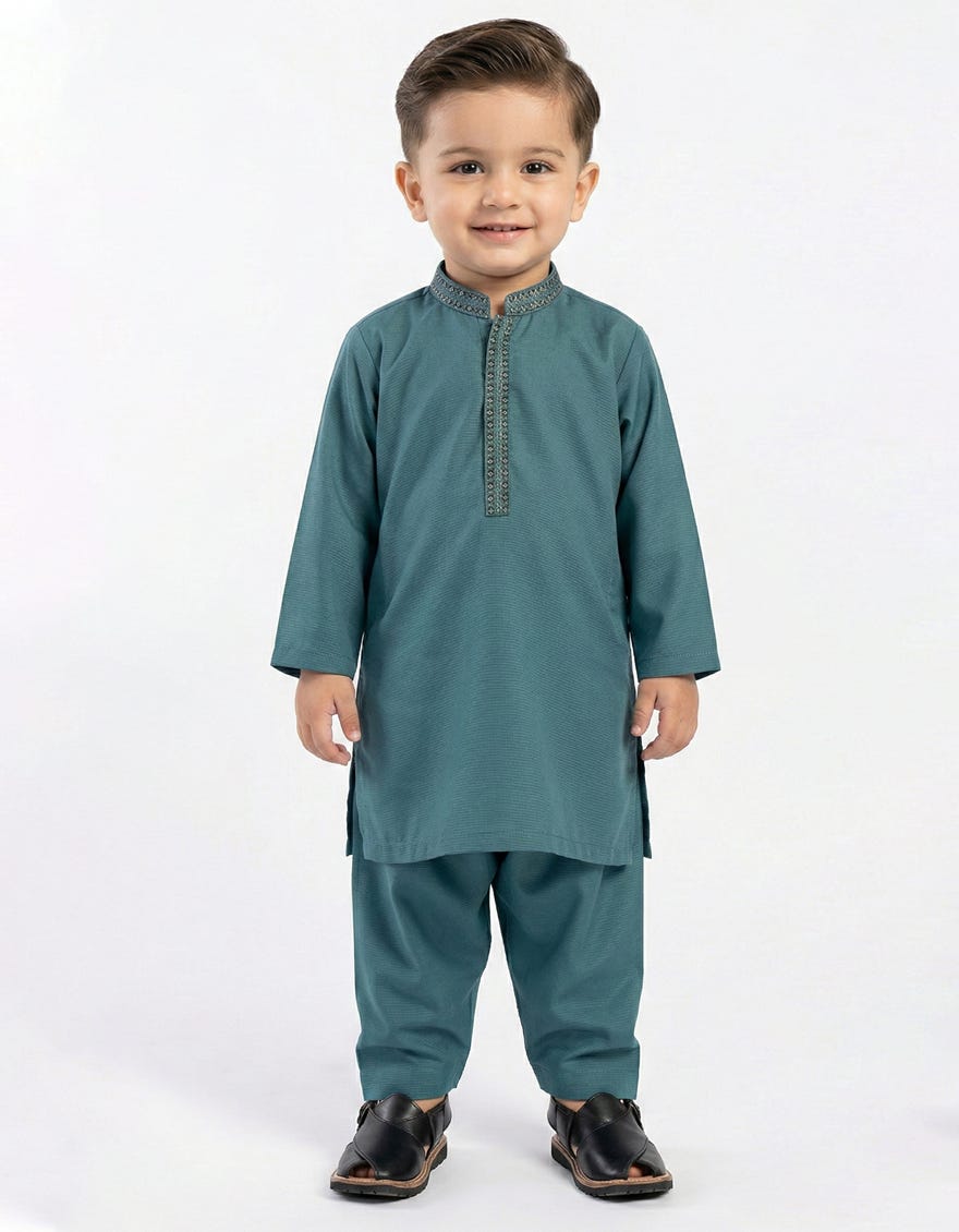 SEA GREEN SEMI-FORMAL KAMEEZ SHALWAR