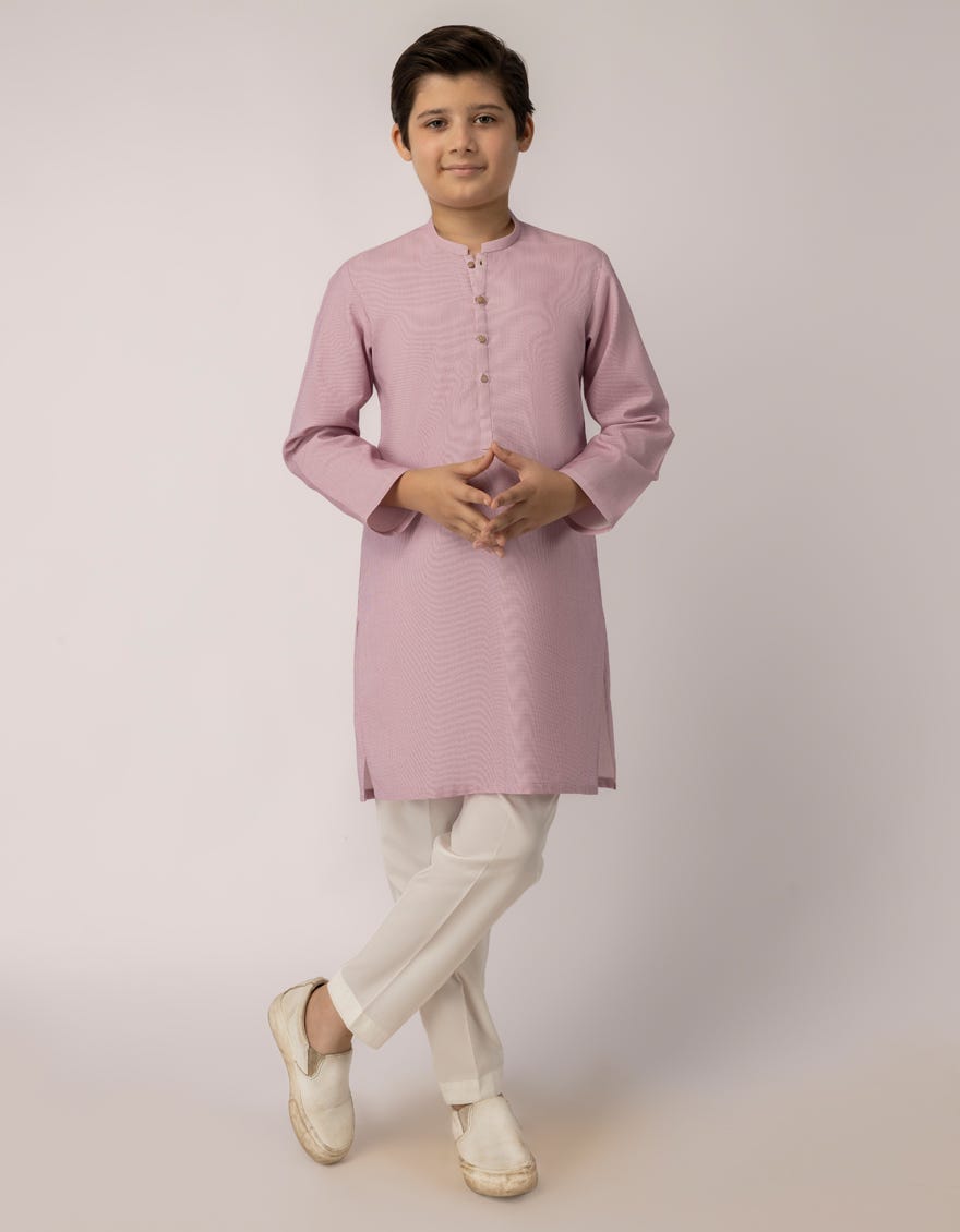 ICE PINK COTTON KURTA