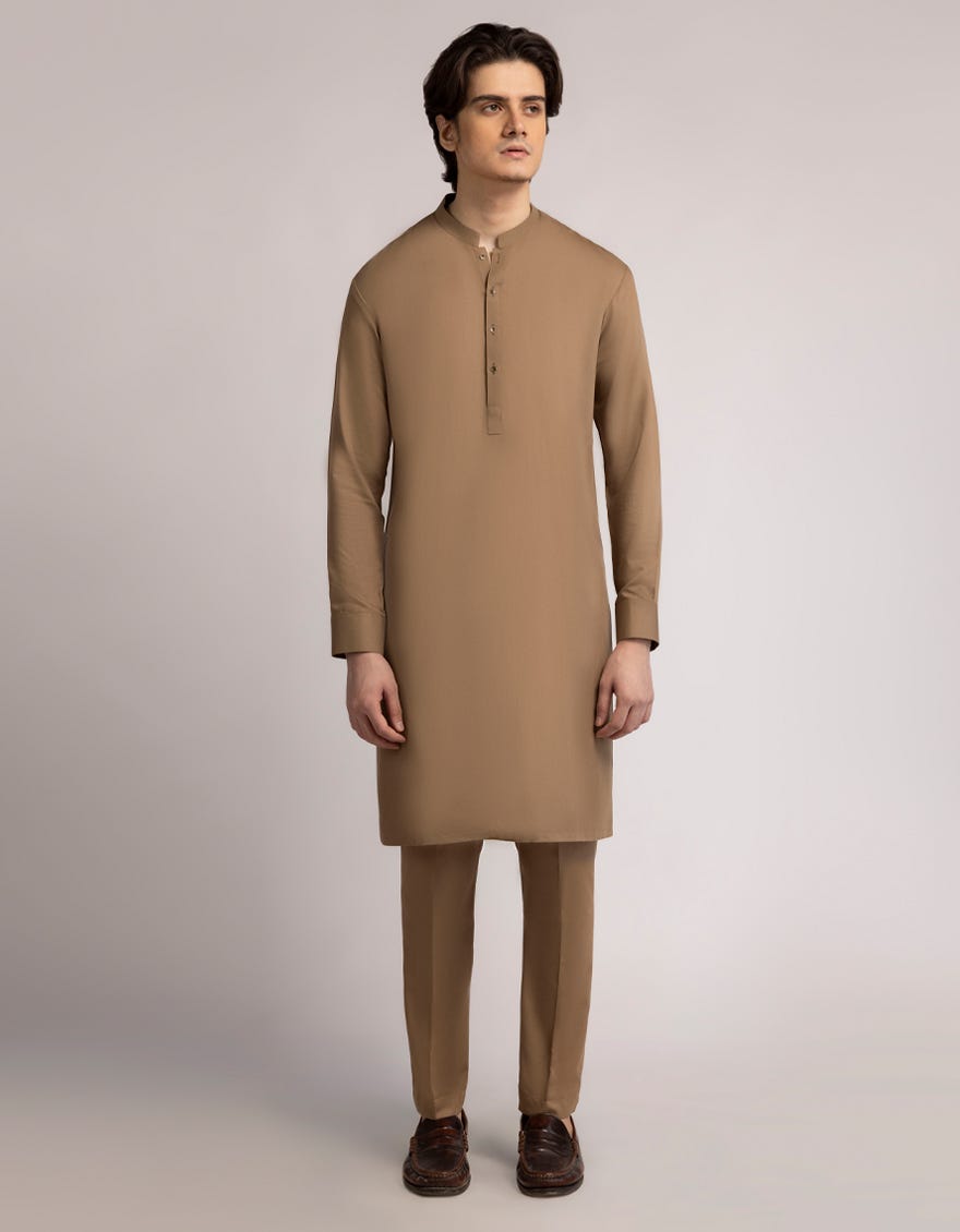 OLIVE KURTA TROUSERS