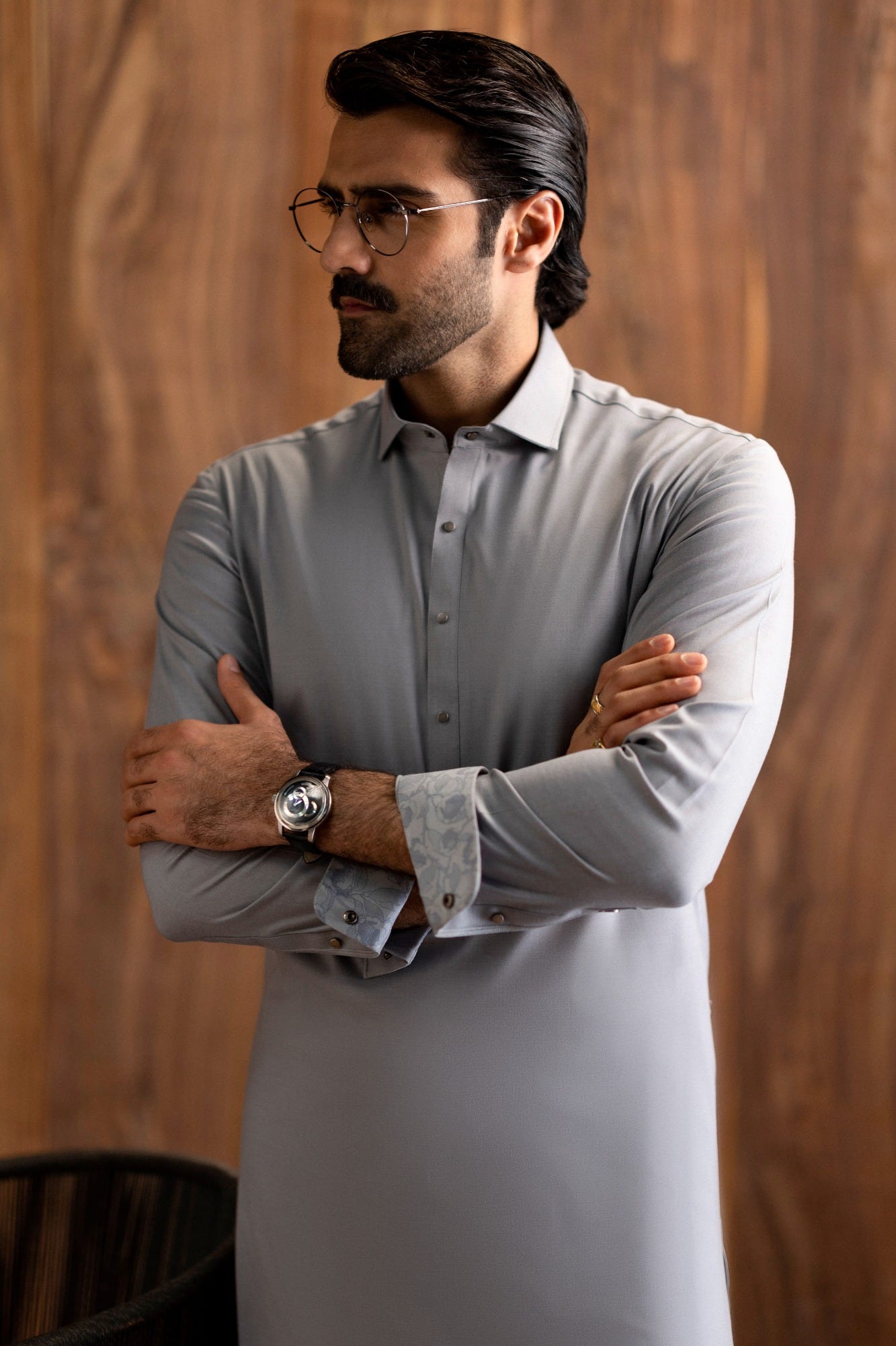 DURHAM - LIGHT GREY EXCLUSIVE KAMEEZ SHALWAR