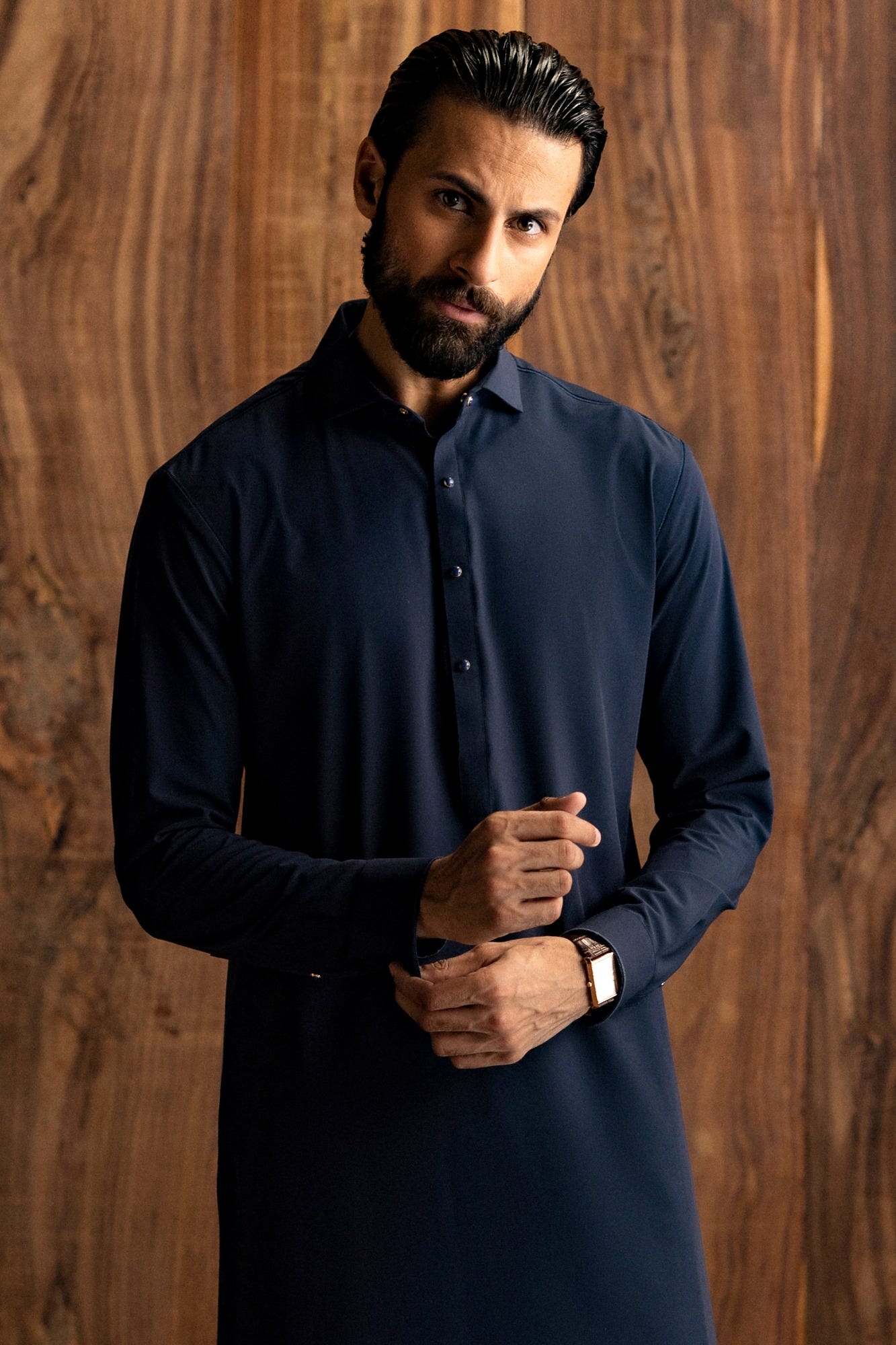 SLIGO - NAVY BLENDED KAMEEZ SHALWAR