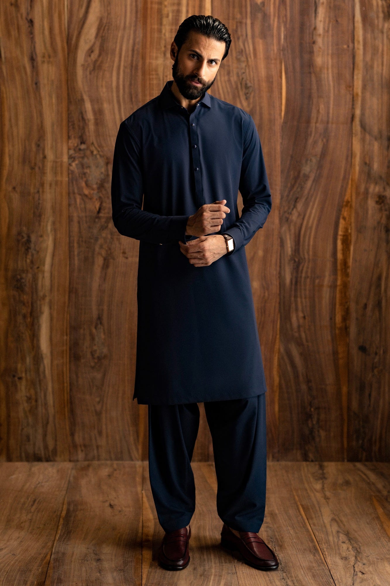 SLIGO - NAVY BLENDED KAMEEZ SHALWAR
