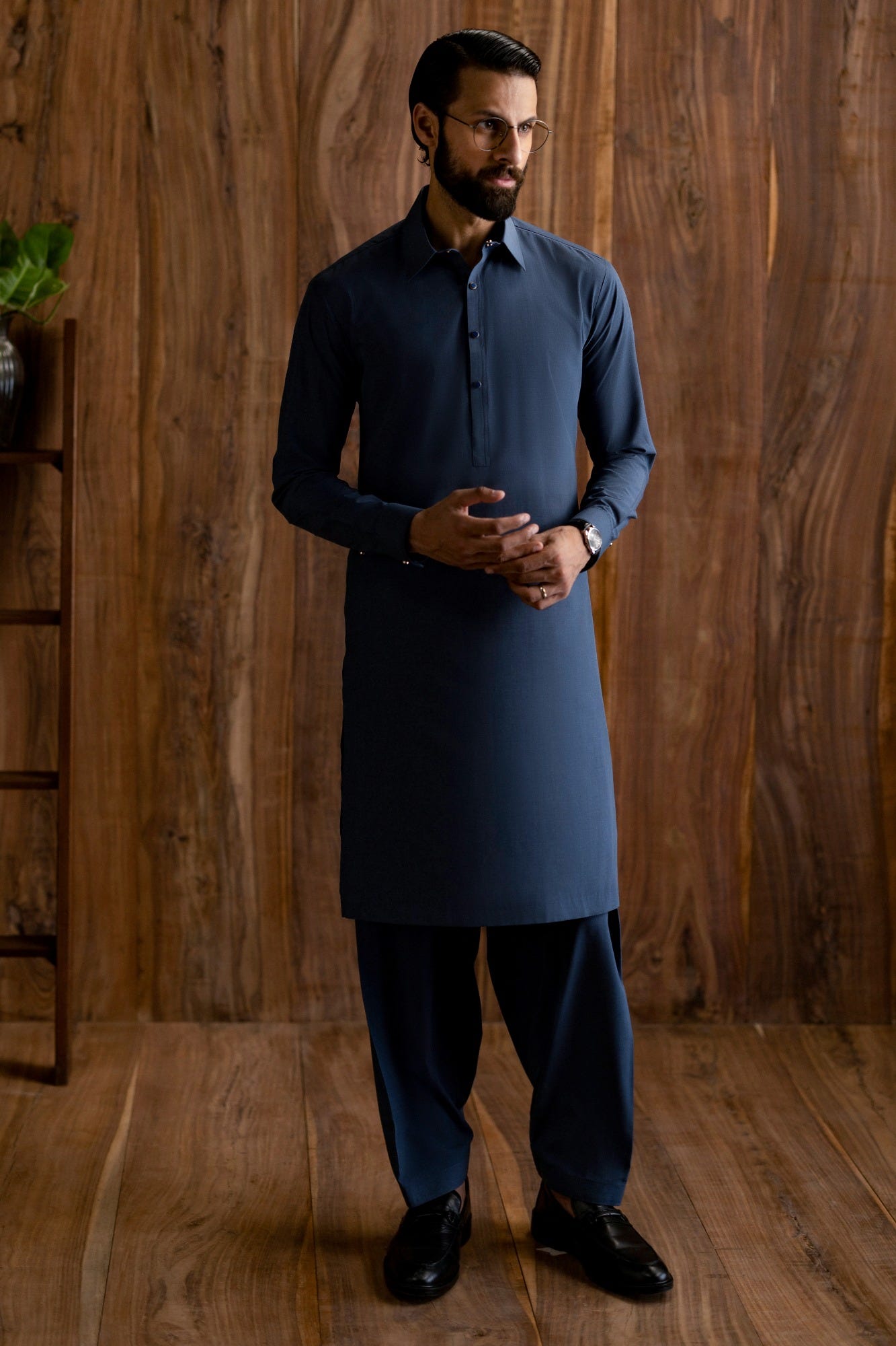 SAINT LUCIA - MARLED BLUE EXCLUSIVE KAMEEZ SHALWAR