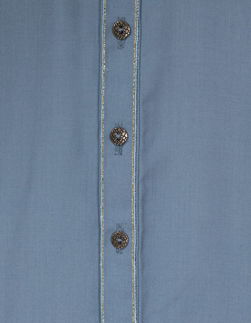 LIGHT BLUE SEMI-FORMAL KURTA TROUSER